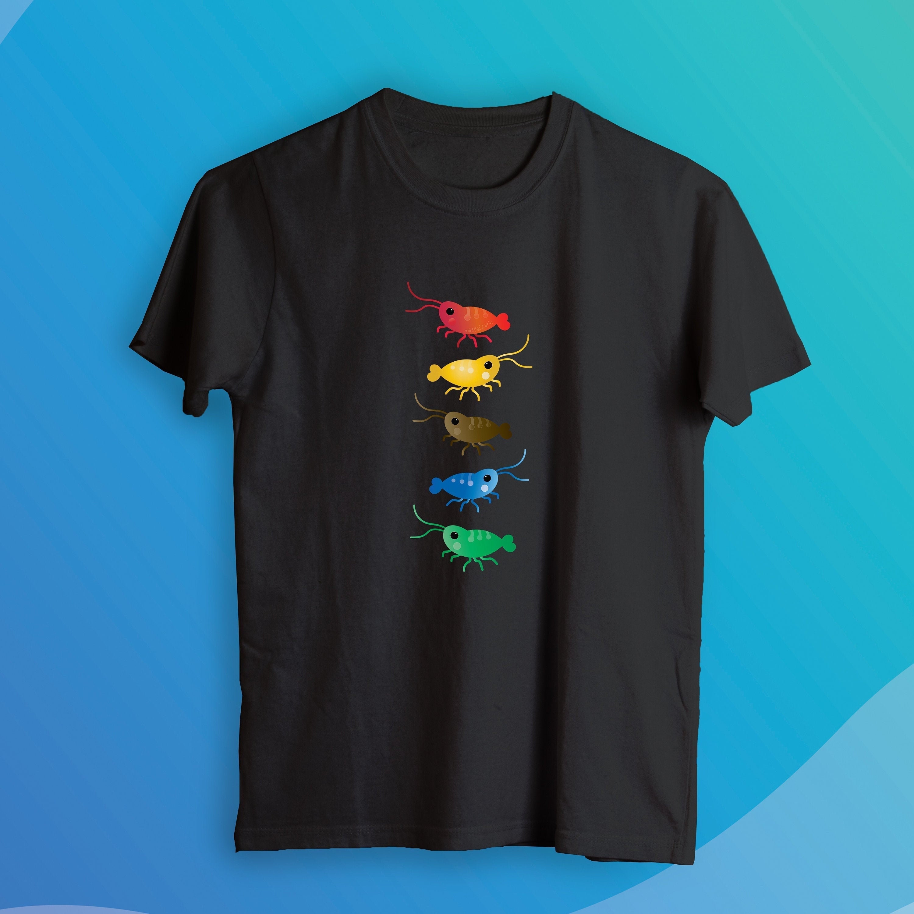 Camisa de camarón / Especies de camarón 1 / Camiseta de camarón unisex