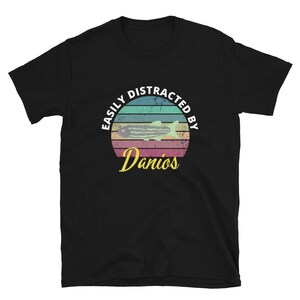 Easily Distracted By Danios Fish - Aquarium FishTank Unisex Basic Softstyle T-Shirt | Gildan 64000