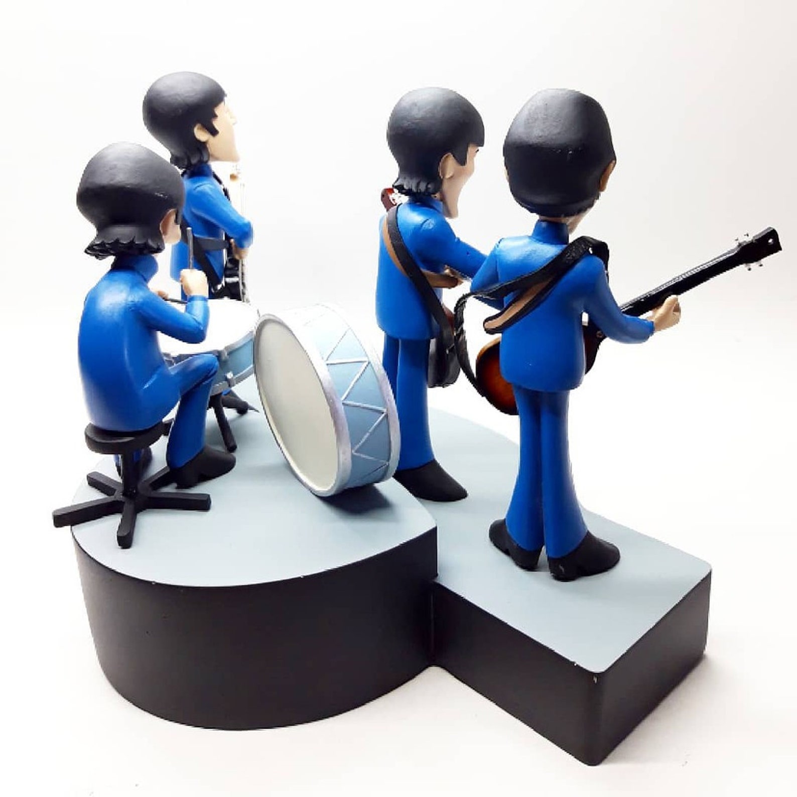 Miniature Action Figure the Beatles Set Paul Mccartnyjohn Etsy