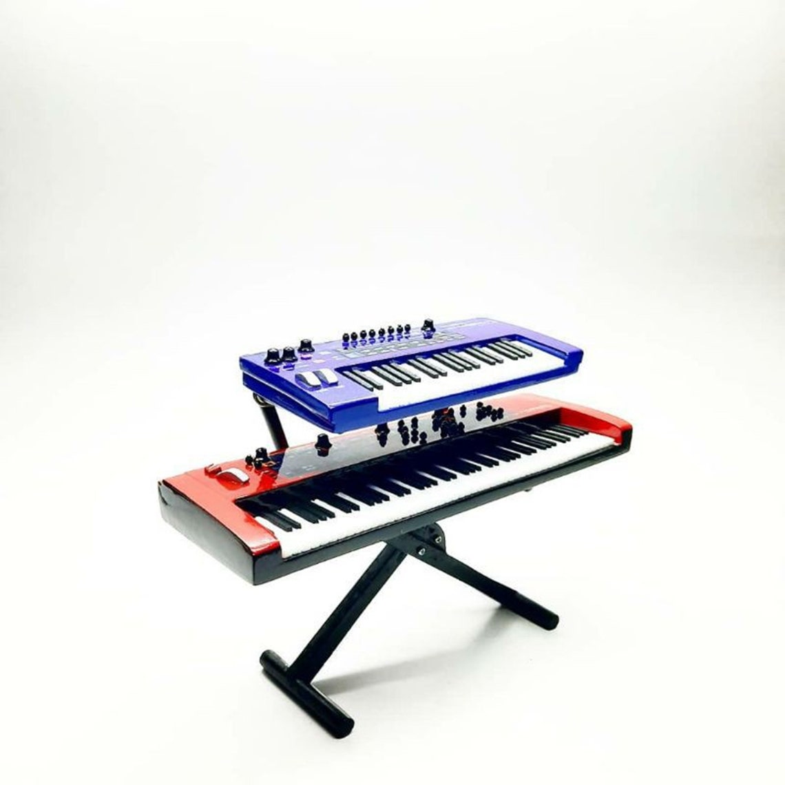 Realistic Miniature Keyboard Nord Stage 2 Red and Synth Etsy