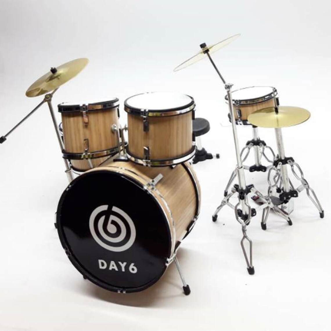 Realistic Miniature Drum set Day6 wood Musical Instrument Etsy