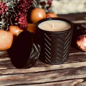 Citronella Ginger Outdoor Candle: Black Goth Patio Candle - 17 oz
