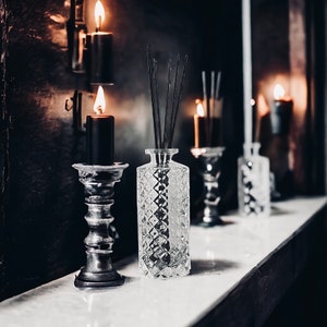 REED DIFFUSER | Nag Champa | Palo Santo | Full Moon | Black Orchid | Graveyard Moss | 4oz bottle | Strong | Goth Candles