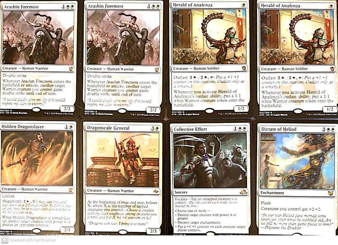 Mono White Abzan Warriors Custom 60 Card Magic the Gathering Etsy