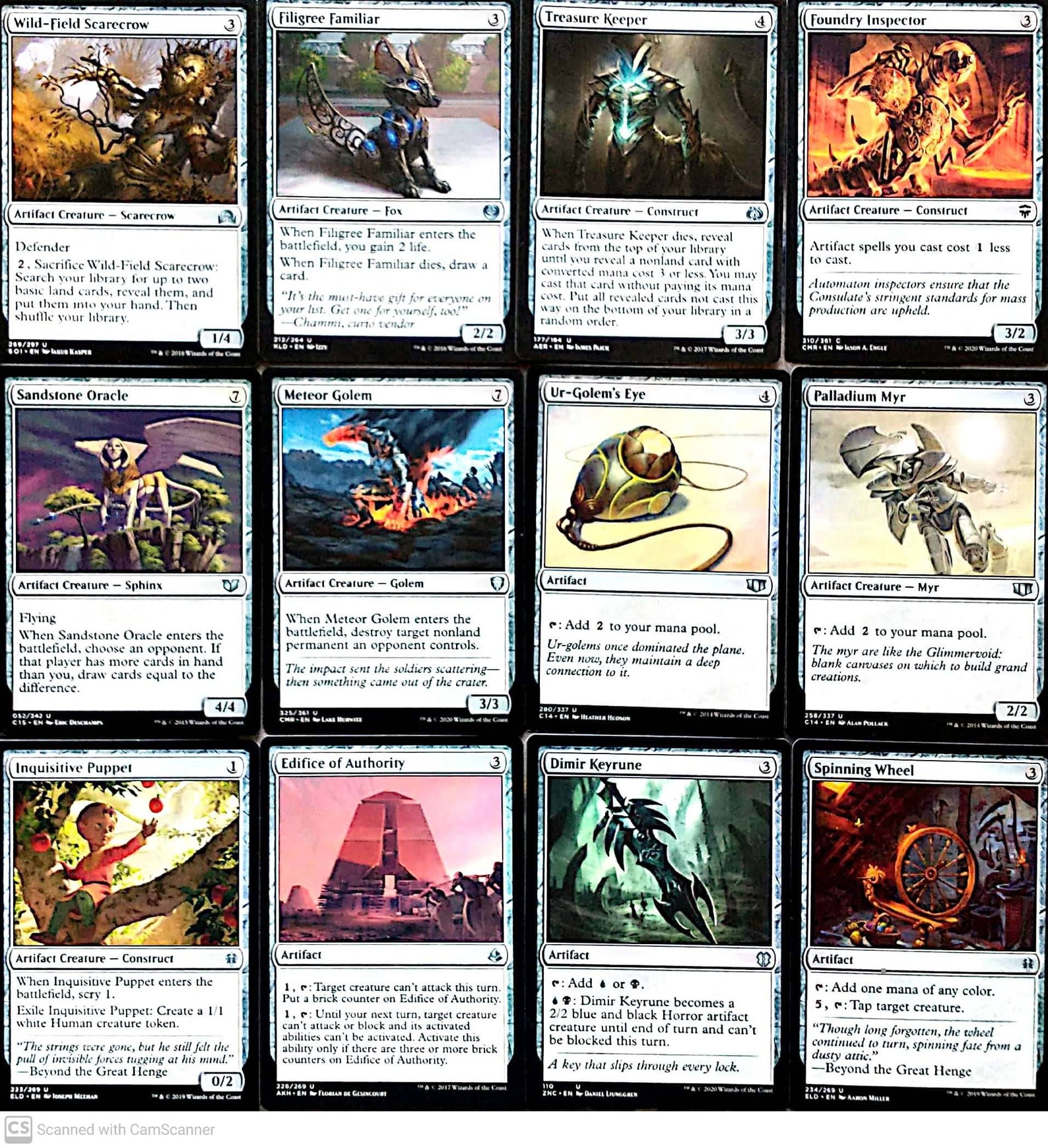 Glacian and Rona Dimir Artifacts 100 Card Commander EDH Etsy