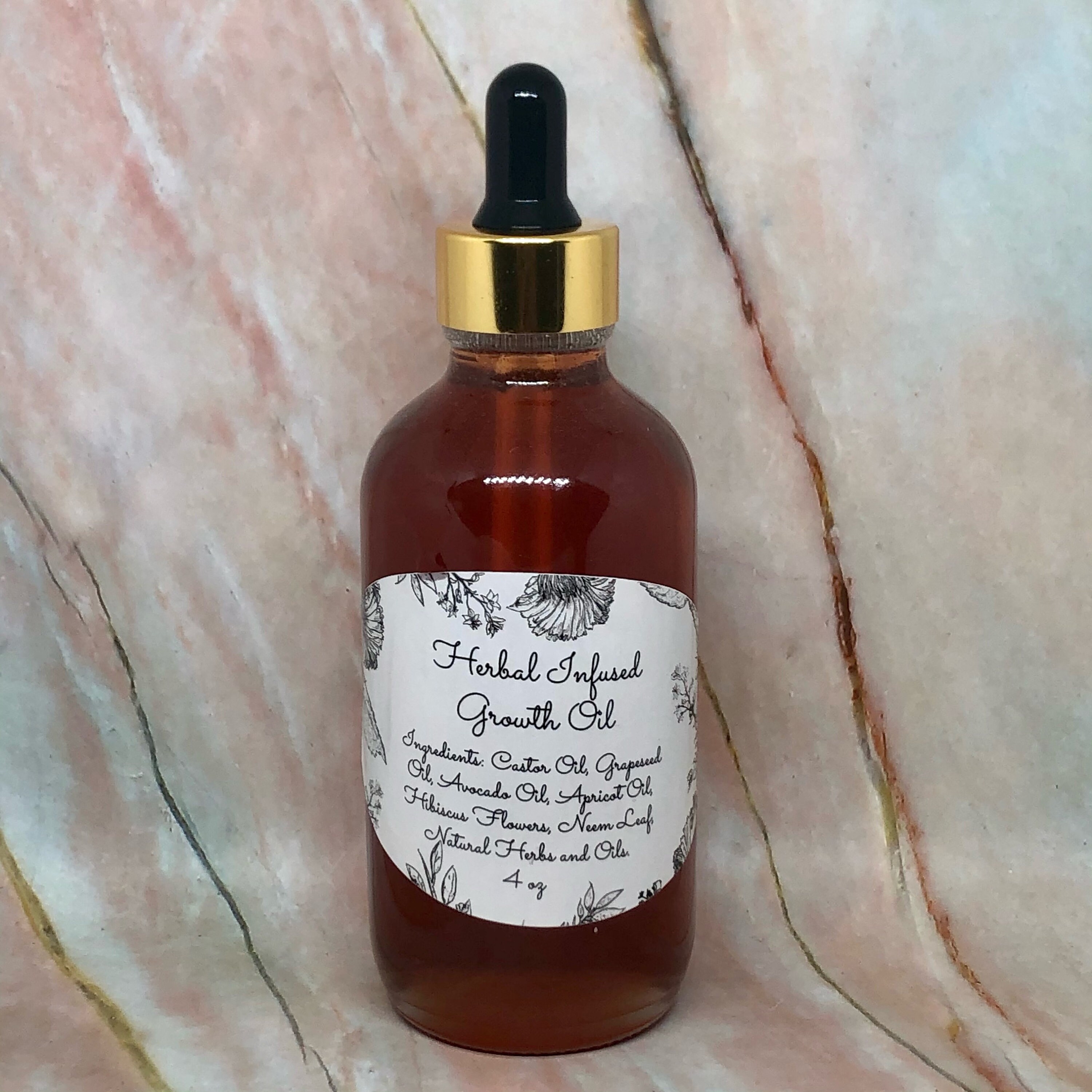 Herbal Infused Hair Growth Oil Etsy