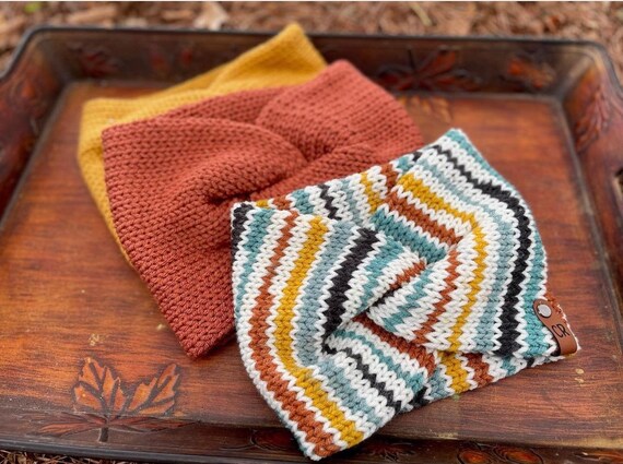 ●GLOWNY● EVERYDAY G KNIT HAIRBAND GRAY GY24CLAHA001GR EVERYDAY G KNIT HAIRBAND (NAVY) - GLOWNY
