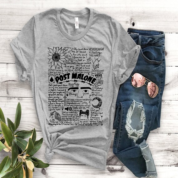 etsy post malone shirt