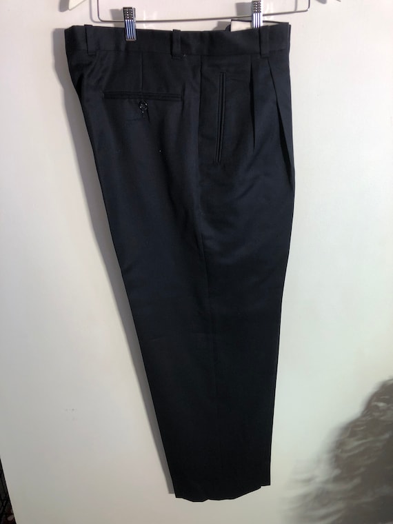 Boulevard Club Men’s Navy 100% Wool Dress Pants