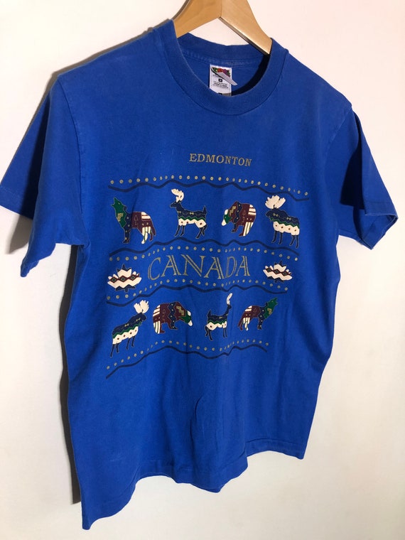 Edmonton Alberta Canada Blue T Shirt - image 1