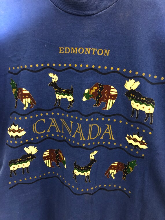 Edmonton Alberta Canada Blue T Shirt - image 2