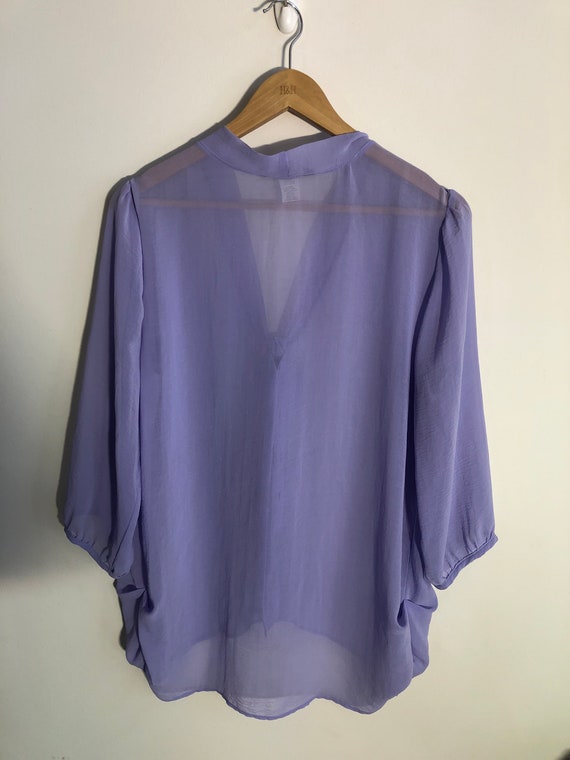 Vintage Brody Myles Collection  Mauve Sheer Blouse - image 2