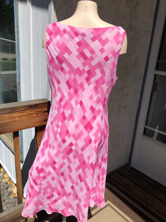 Vintage Jones New York Signature Pink Sleeveless Silk… - Gem