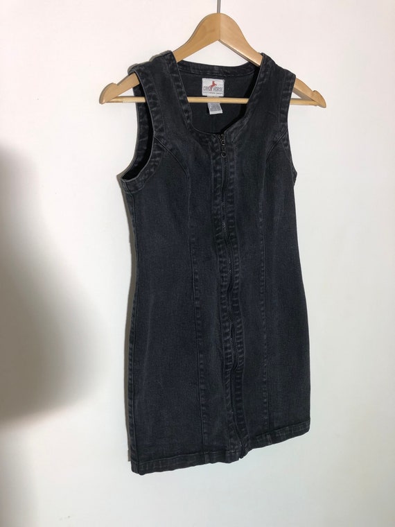 liz claiborne denim dress Liz Denim Button Front Dress
