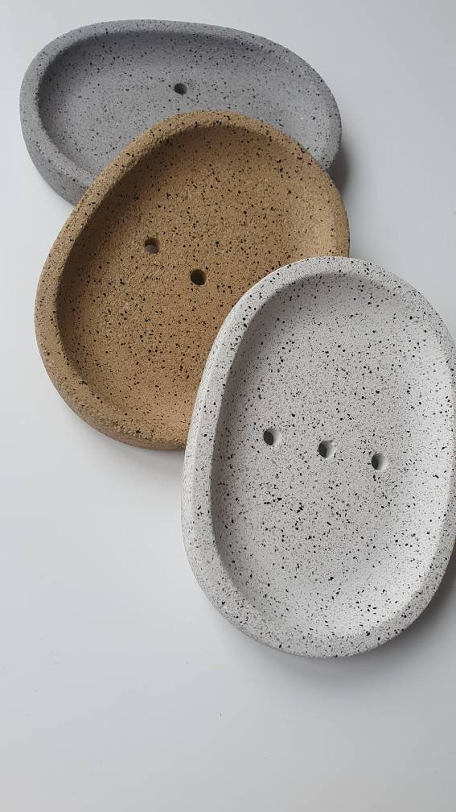 Jesmonite Silver Granite Soap Dish Etsy