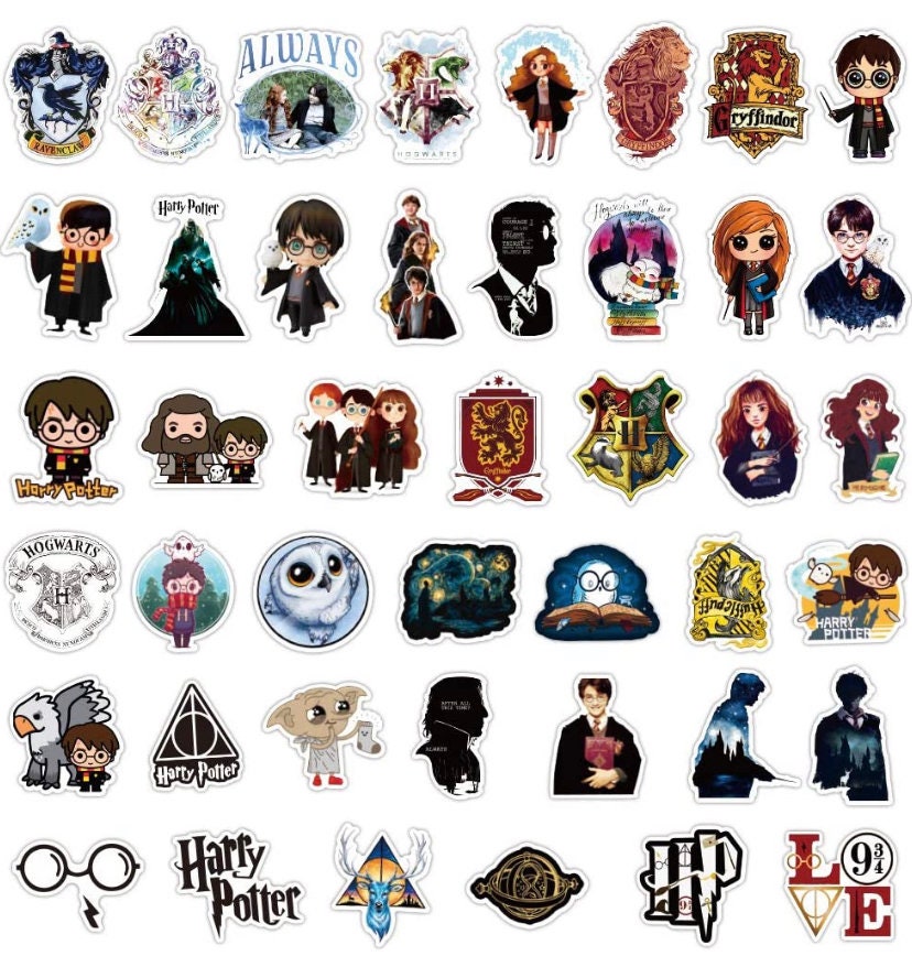 Harry Potter Stickers Water Bottle Laptop Skateboard etc Etsy