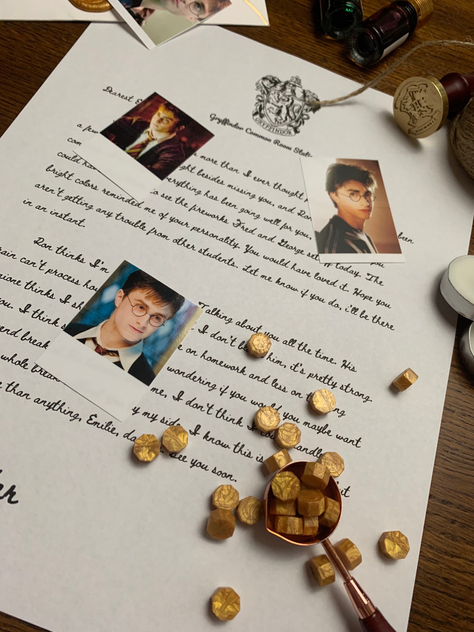 Carta de cumpleaños del personaje de Harry Potter  Etsy
