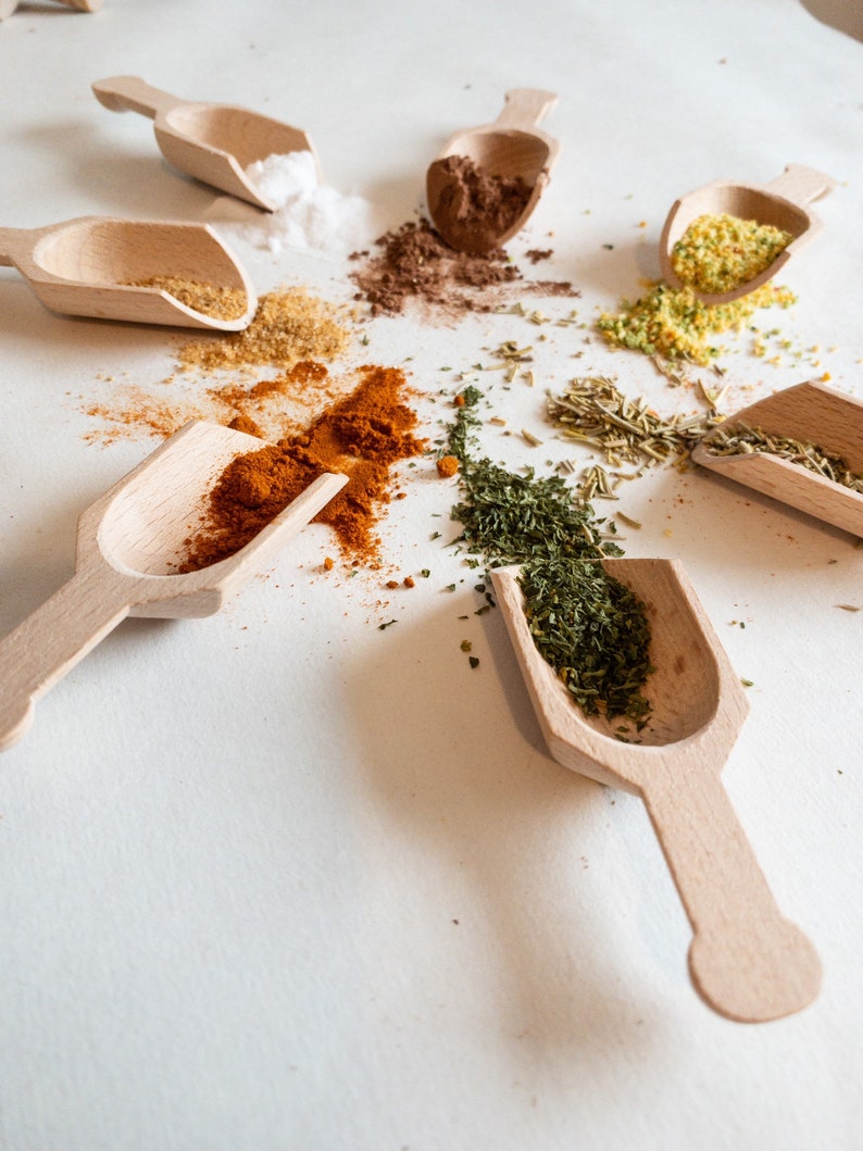 Mini Wooden Scoops for Bath Salts Epsom Salts Table Salt Etsy