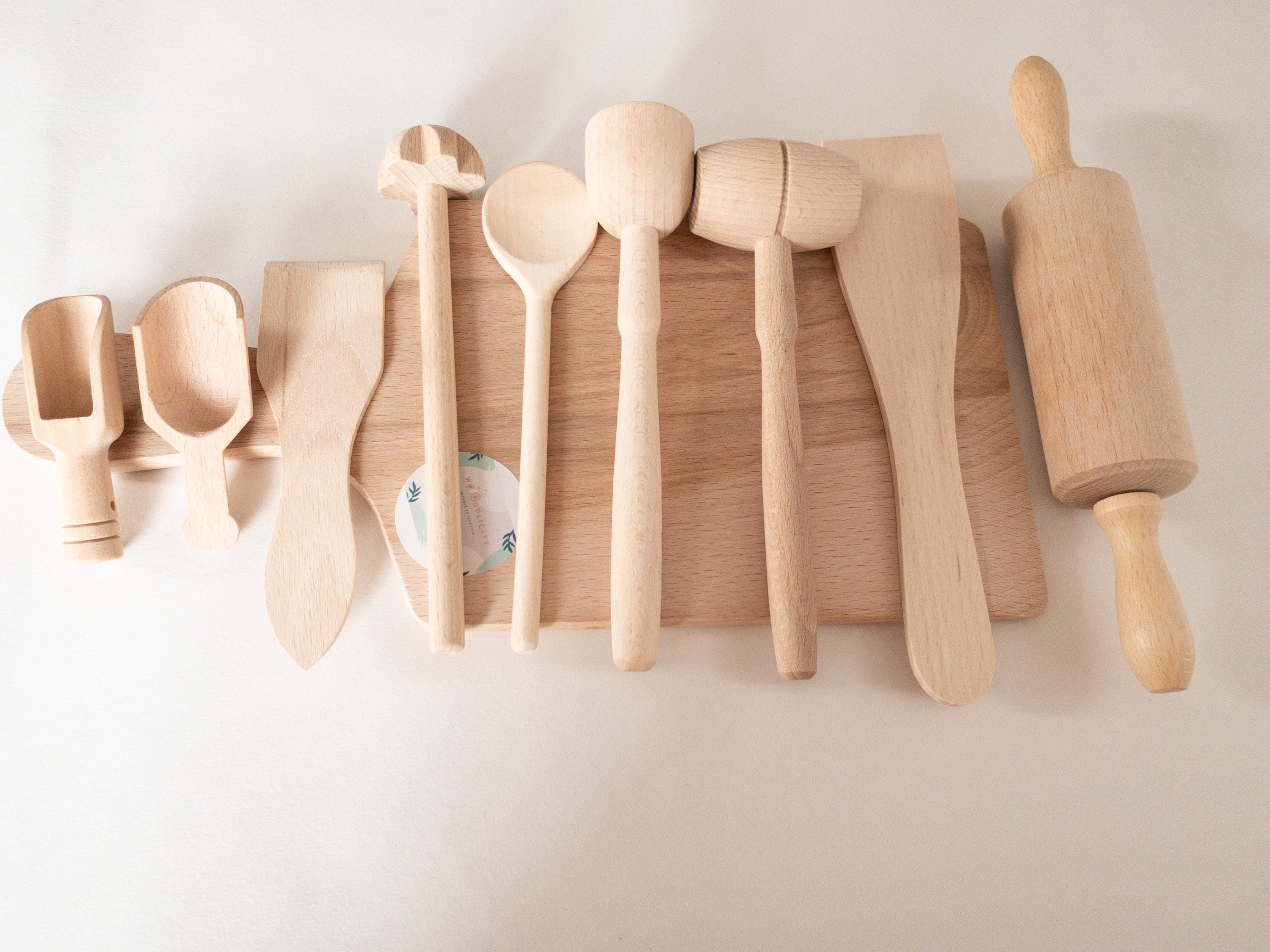 Childrens Mini Wooden Kitchen Utensil Set 10 pcs. Montessori Etsy