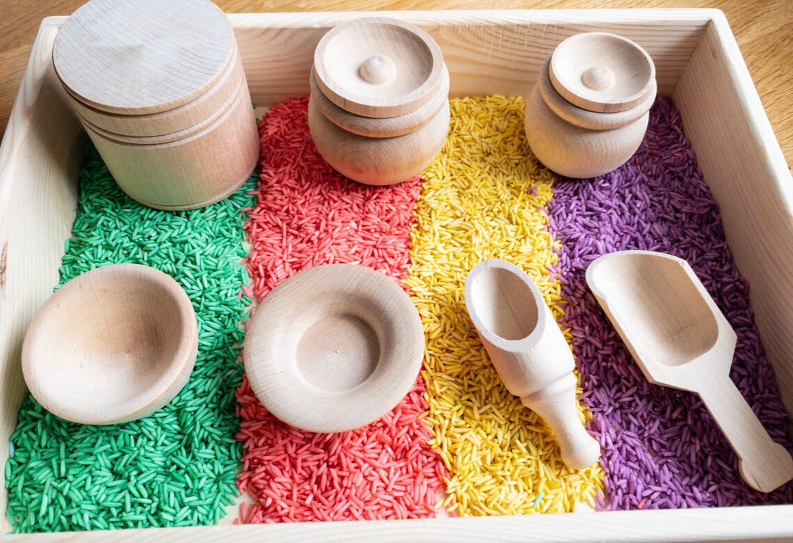 Montessori Toys for Toddlers Sensory Bin Tools Sensory toys Etsy