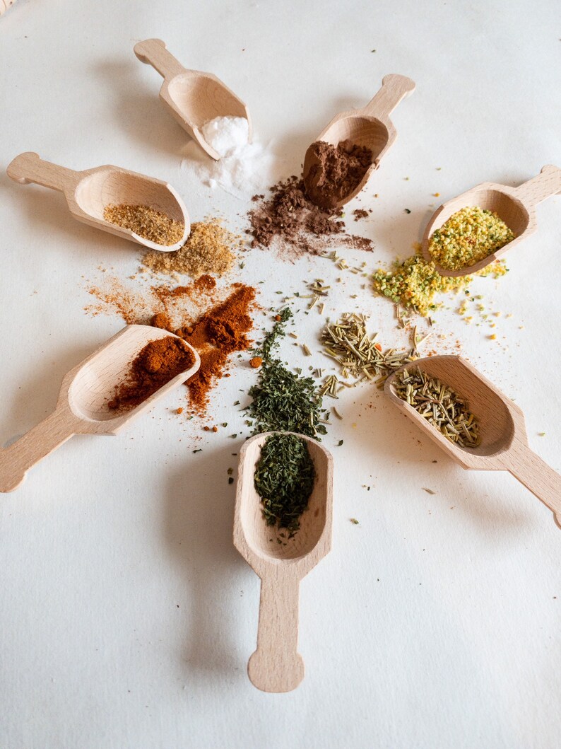 Mini Wooden Scoops for Bath Salts Epsom Salts Table Salt Etsy