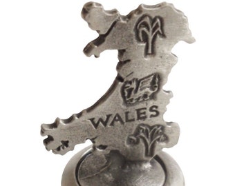 Castle Wales Cork & Pewter Wine Or Spirit Bottle Stopper Conway Conwy 