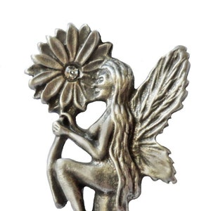 10 Pcs Antique Silver Naked Fairy Charms Size 29x43mm A1966 