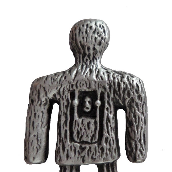 Wicker Man Pewter Pin Badge - Hand Made in The United Kingdom