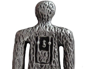 Wicker Man Pewter Pin Badge - Hand Made in The United Kingdom