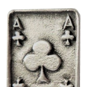 Ace of Diamonds Playing Card Pewter Pin Badge - Hand Made in The United Kingdom