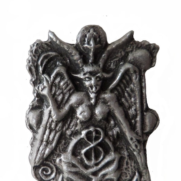 Baphomet Satan Pewter Pin Badge - Hand Made in The United Kingdom