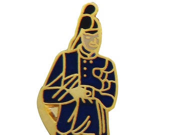Victorian Fireman Firefighter Pin Badge