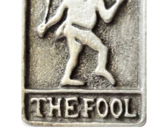 Select Gifts Tarot Fool Card Gold-Tone Tie Clip Engraved Message Box Select Gifts Tarot Fool Card Gold-Tone Tie Clip Engraved Message Box