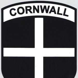 Cornwall Flag Car Sticker - Self-Cling