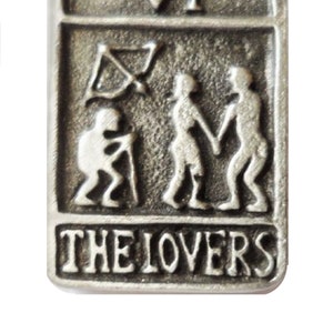 Lovers Tarot Card Small Pin Badge - Hand Made in The United Kingdom