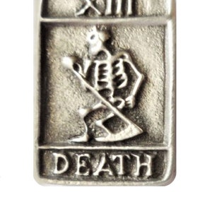 Death Tarot Card Small Pin Badge - Hand Made in The United Kingdom