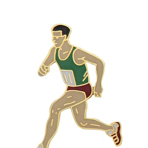 Runner Man Athletics Pin Badge