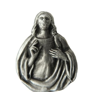 Jesus Christ of Nazareth Pewter Brooch - Hand Made in the United Kingdom