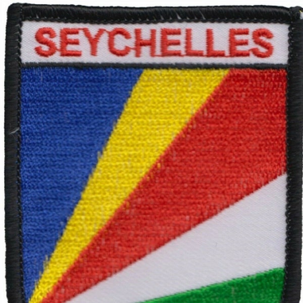 Patch ricamata della bandiera delle Seychelles