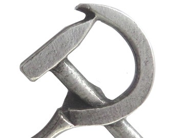 Hammer & Sichel kommunistische Zinn Pin Abzeichen - Hand Made in Großbritannien