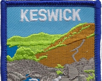 Keswick Lake District Cumbria Embroidered Patch