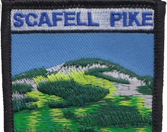 Scafell Pike Mountain Lake District Cumbria Embroidered Patch