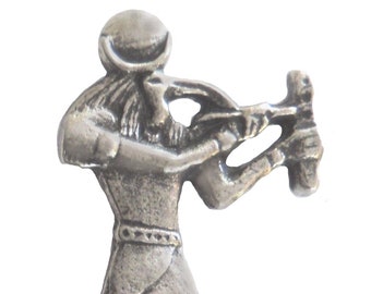 Thoth Egyptian God of Wisdom Writing Magic & the Moon Pewter Pin Badge - Hand Made in The United Kingdom