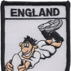 England Rugby Union Player Cartoon Embroidered Patch