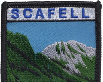 Scafell Pike Lake District Cumbria Embroidered Patch