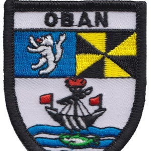 Oban Argyll & Bute Scotland Shield Embroidered Patch