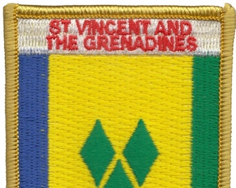 St Vincent and the Grenadines Shield Embroidered Patch
