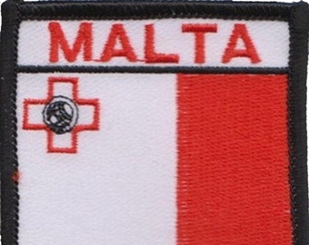 Malta Flag Embroidered Patch