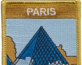 Paris Louvre Museum Shield Embroidered Patch