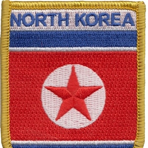 North Korea Shield Embroidered Patch